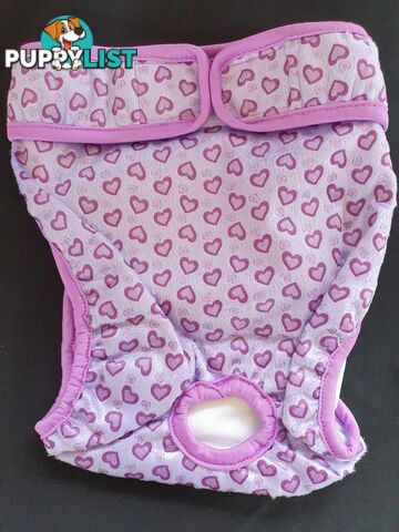 Dog / Cat Female Diaper - Washable adjustable - Lil Cracker - LCDIASPUR