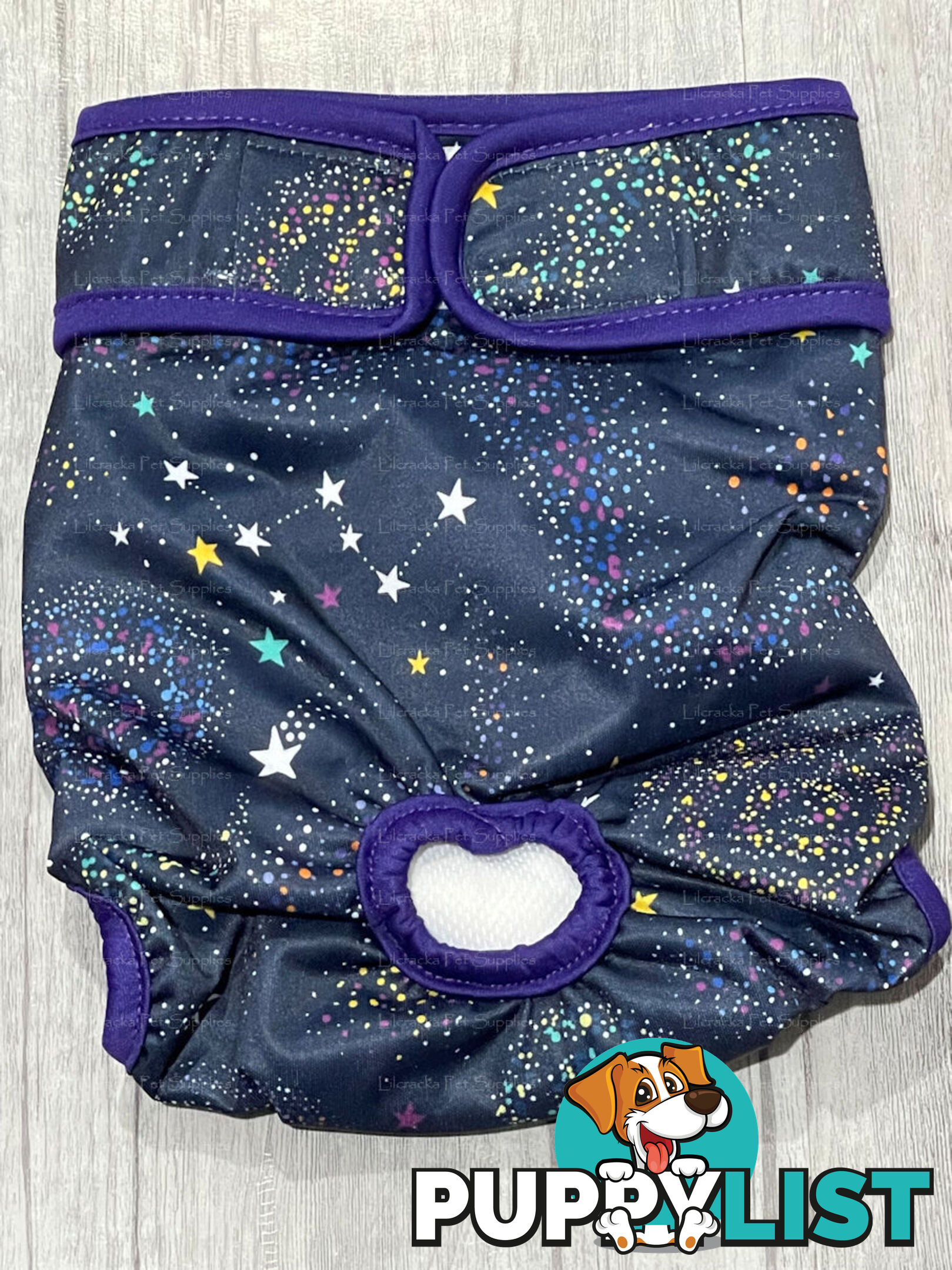 Dog / Cat Female Diaper - Washable adjustable - Lil Cracker - LCDIASPUR
