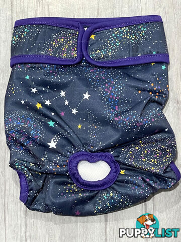 Dog / Cat Female Diaper - Washable adjustable - Lil Cracker - LCDIASPUR