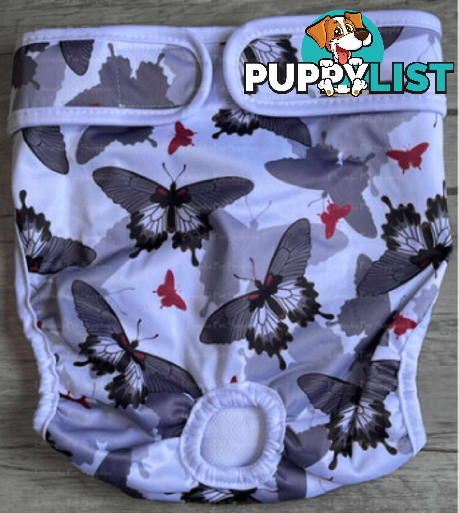Dog / Cat Female Diaper - Washable adjustable - Lil Cracker - LCDIASPUR