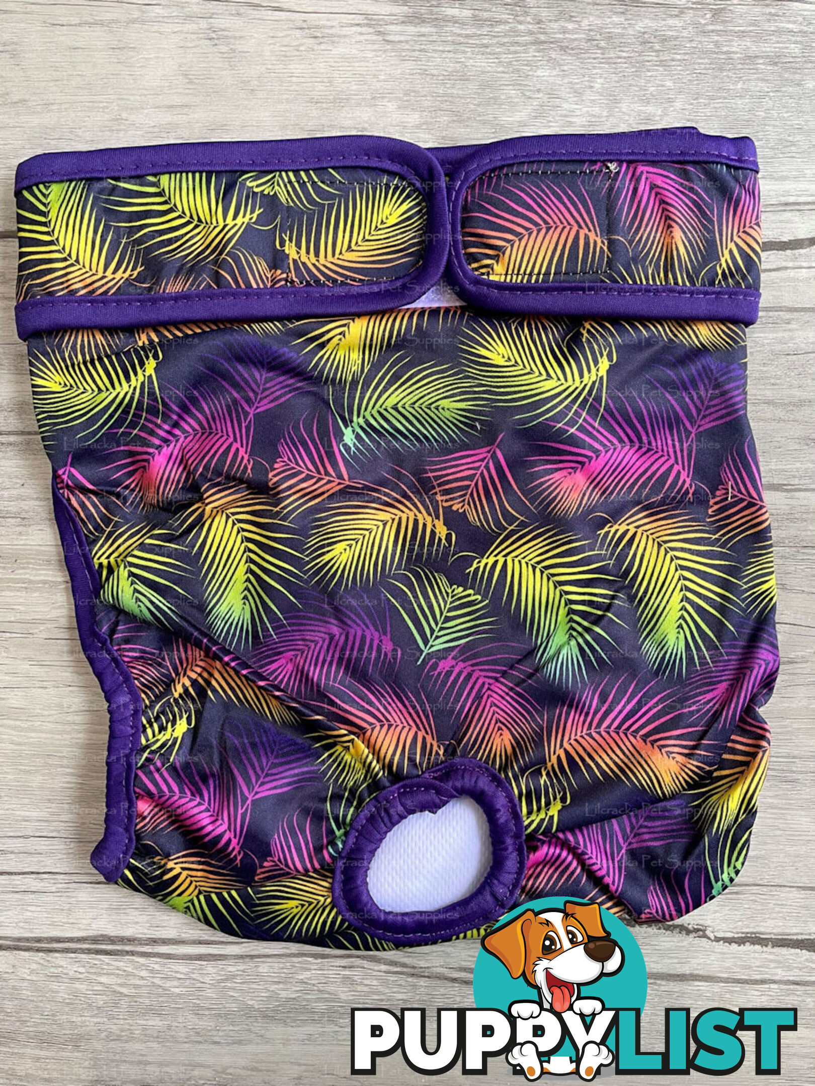 Dog / Cat Female Diaper - Washable adjustable - Lil Cracker - LCDIASPUR