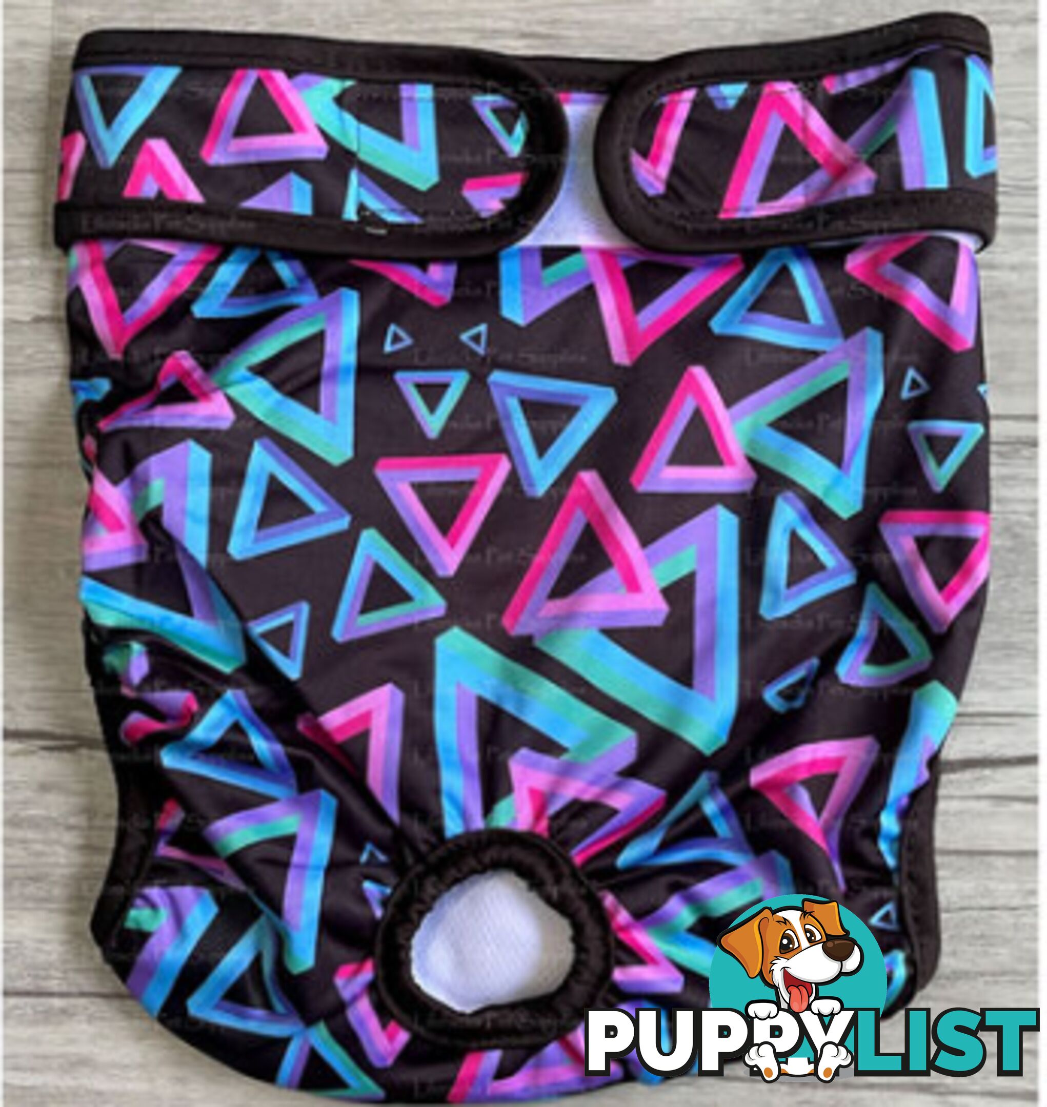 Dog / Cat Female Diaper - Washable adjustable - Lil Cracker - LCDIASPUR