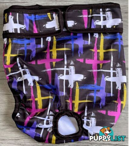 Dog / Cat Female Diaper - Washable adjustable - Lil Cracker - LCDIASPUR