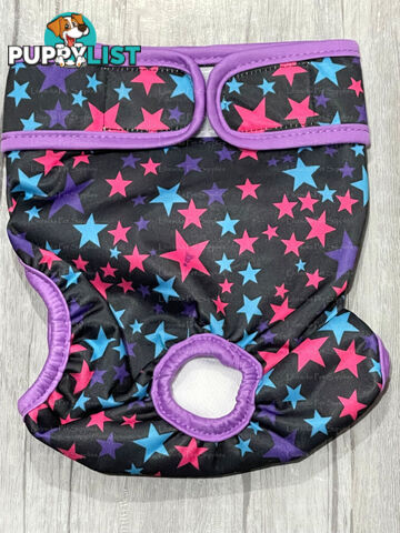 Dog / Cat Female Diaper - Washable adjustable - Lil Cracker - LCDIASPUR