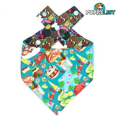 #14 Aussie Christmas Reversible Pet Bandana - Octavia - OCTBANAUSCHRM