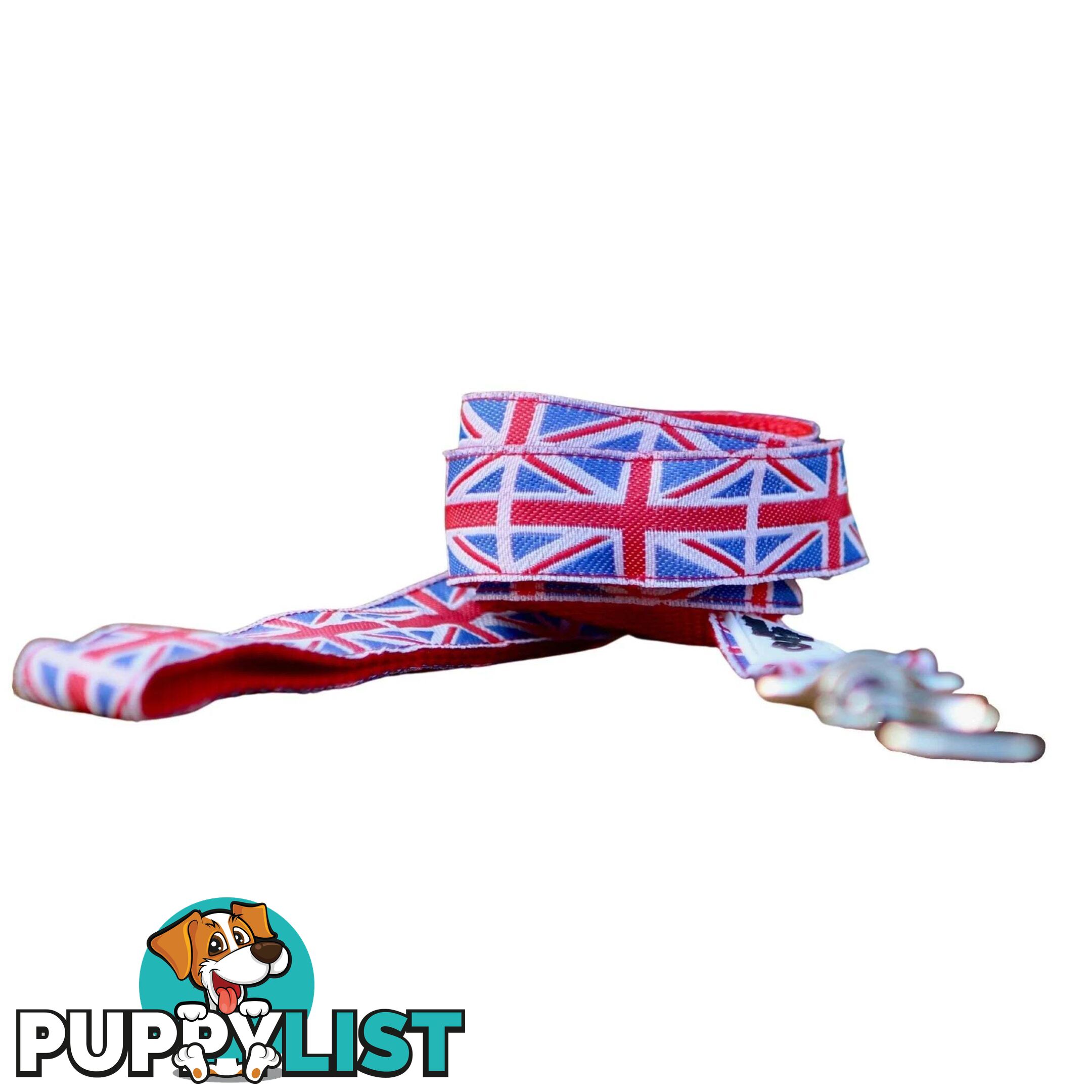 Union Jack Dog Lead / Dog Leash - Hand Made by The Bark Side - TBSLDUNI251.5