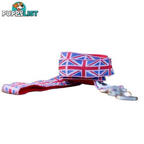 Union Jack Dog Lead / Dog Leash - Hand Made by The Bark Side - TBSLDUNI251.5