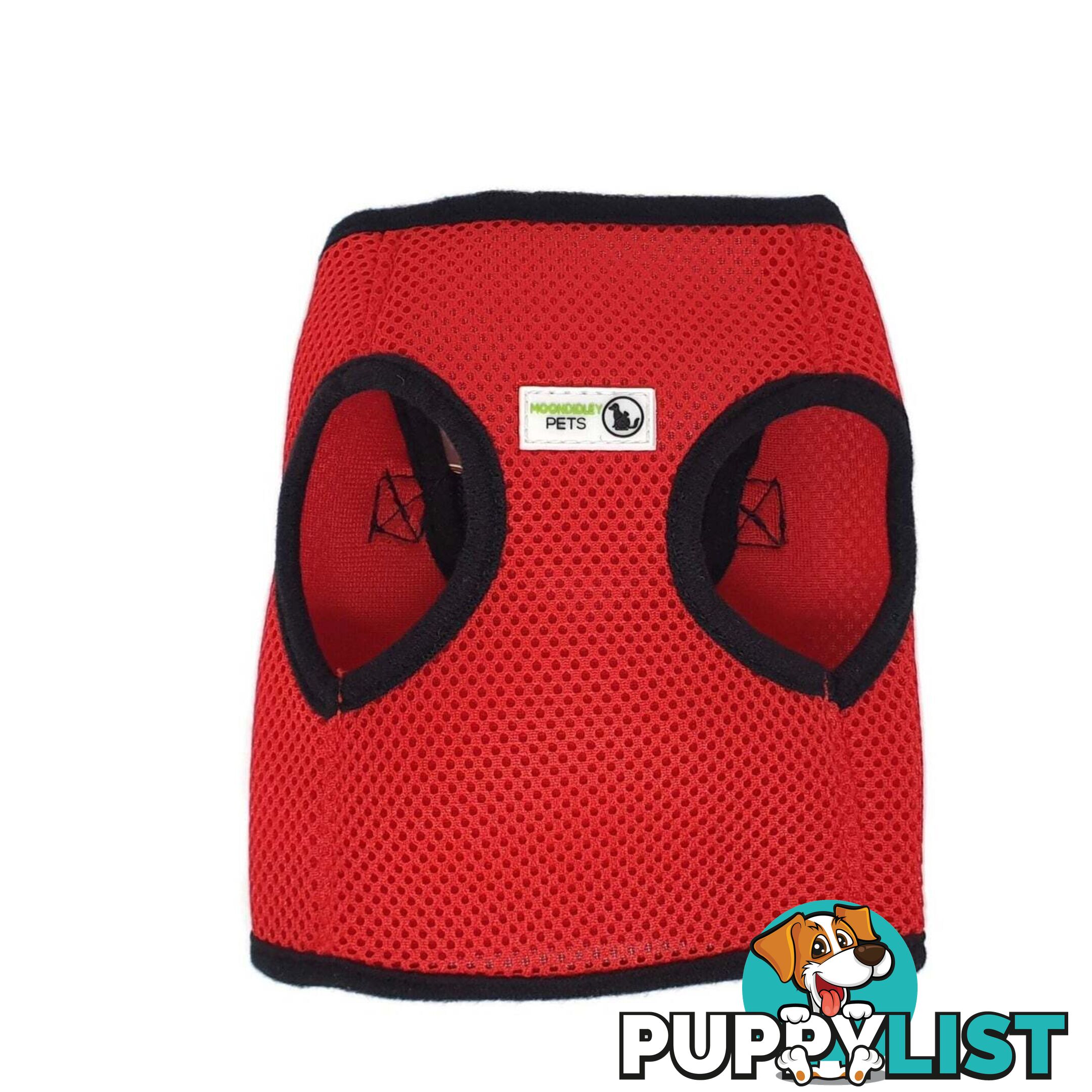 Vest Harness Pet Dog-Cat Step-in Velcro and Buckle Attachments - Moondidley Pets - MDPVESTXLLBLU