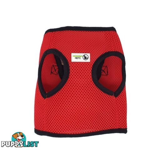 Vest Harness Pet Dog-Cat Step-in Velcro and Buckle Attachments - Moondidley Pets - MDPVESTXLLBLU