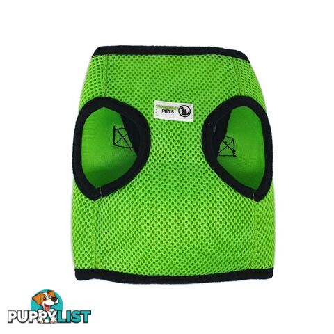 Vest Harness Pet Dog-Cat Step-in Velcro and Buckle Attachments - Moondidley Pets - MDPVESTXLLBLU