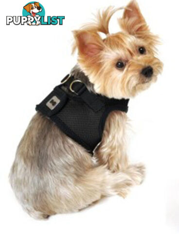 Vest Harness Pet Dog-Cat Step-in Velcro and Buckle Attachments - Moondidley Pets - MDPVESTXLLBLU