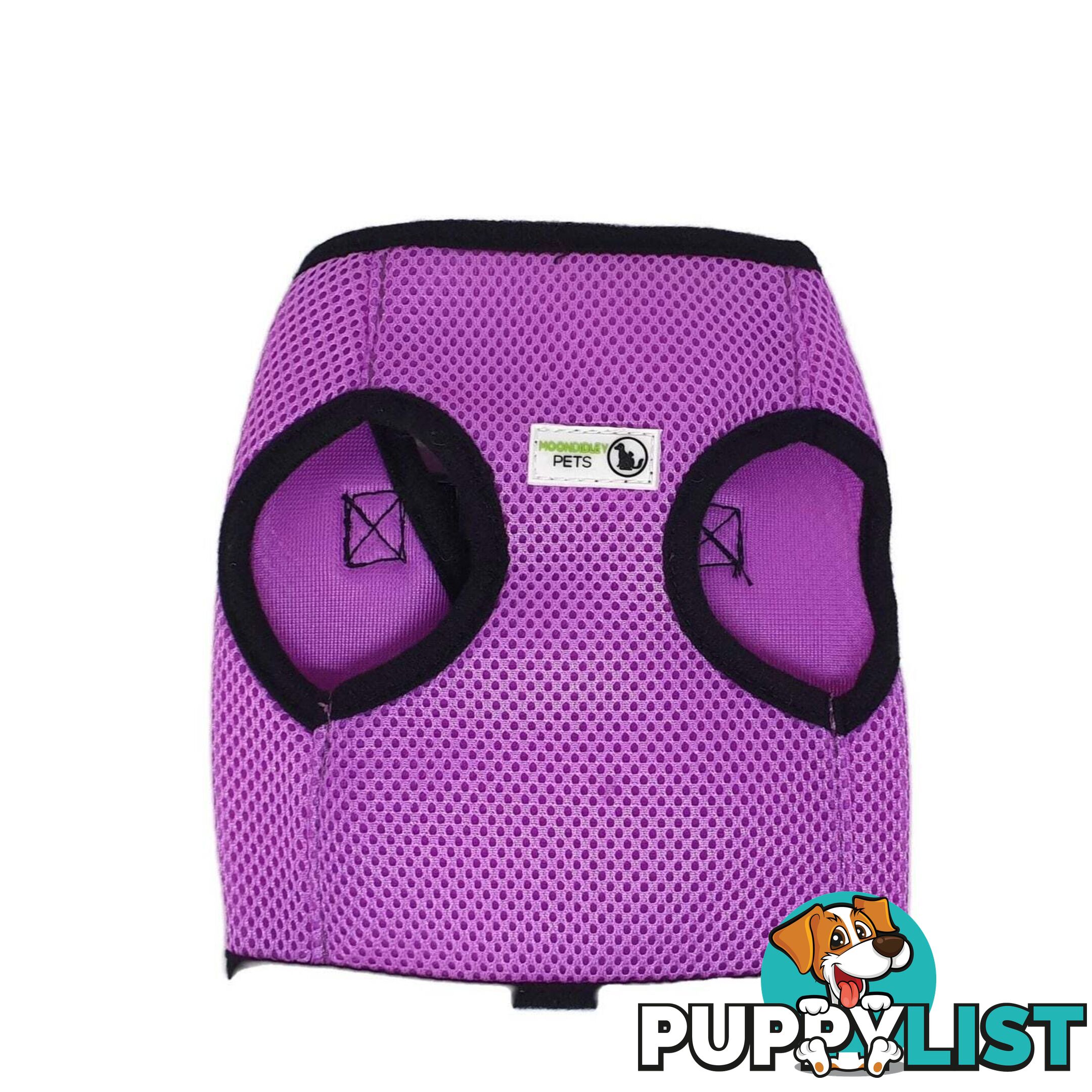 Vest Harness Pet Dog-Cat Step-in Velcro and Buckle Attachments - Moondidley Pets - MDPVESTXLLBLU
