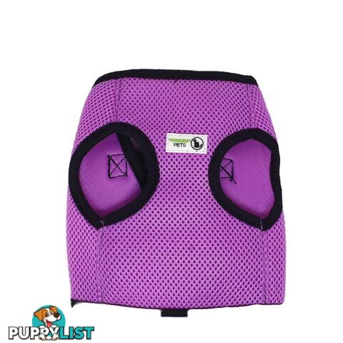Vest Harness Pet Dog-Cat Step-in Velcro and Buckle Attachments - Moondidley Pets - MDPVESTXLLBLU
