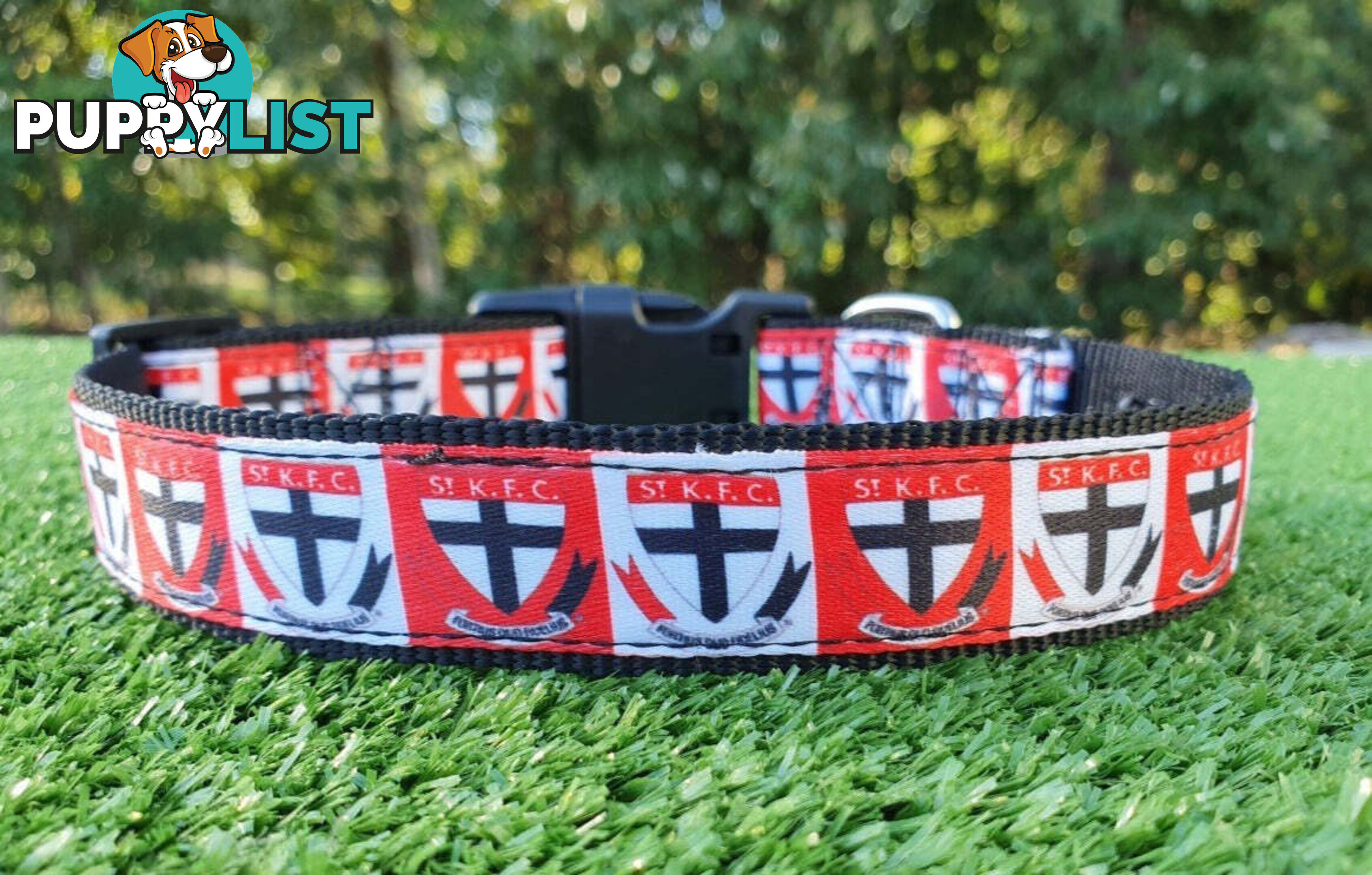 AFL Dog Collars, Footy - Aussie Rules - Moondidley Pets - MDPCOLAFLXSGC