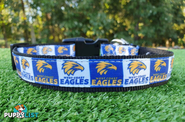 AFL Dog Collars, Footy - Aussie Rules - Moondidley Pets - MDPCOLAFLLGCS