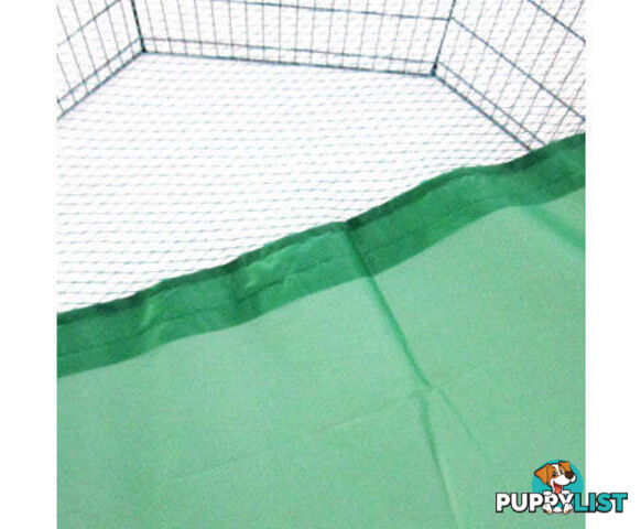 Paw Mate Green Net Cover for Pet Playpen Dog Exercise Enclosure Fence Cage - V274-PET-PPCV42-GN