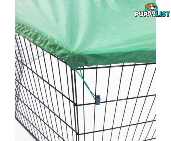 Paw Mate Green Net Cover for Pet Playpen Dog Exercise Enclosure Fence Cage - V274-PET-PPCV42-GN
