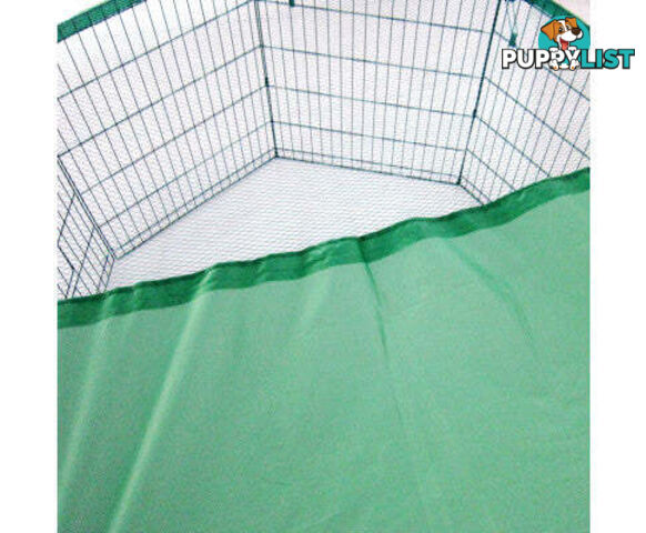 Paw Mate Green Net Cover for Pet Playpen Dog Exercise Enclosure Fence Cage - V274-PET-PPCV42-GN