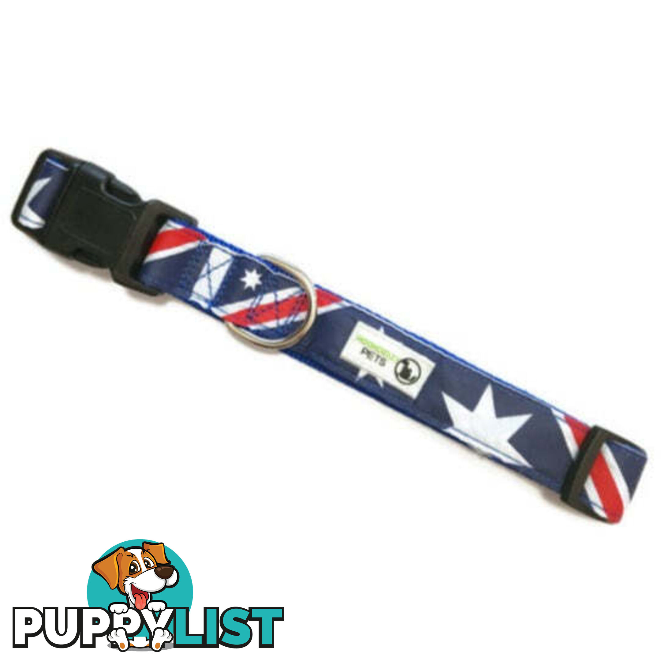 Australia Flag - Aussie Dog Collar - Moondidley Pets - MDPCOLAUSL
