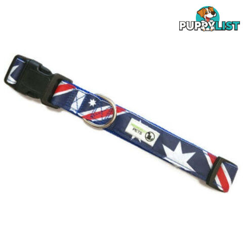 Australia Flag - Aussie Dog Collar - Moondidley Pets - MDPCOLAUSL