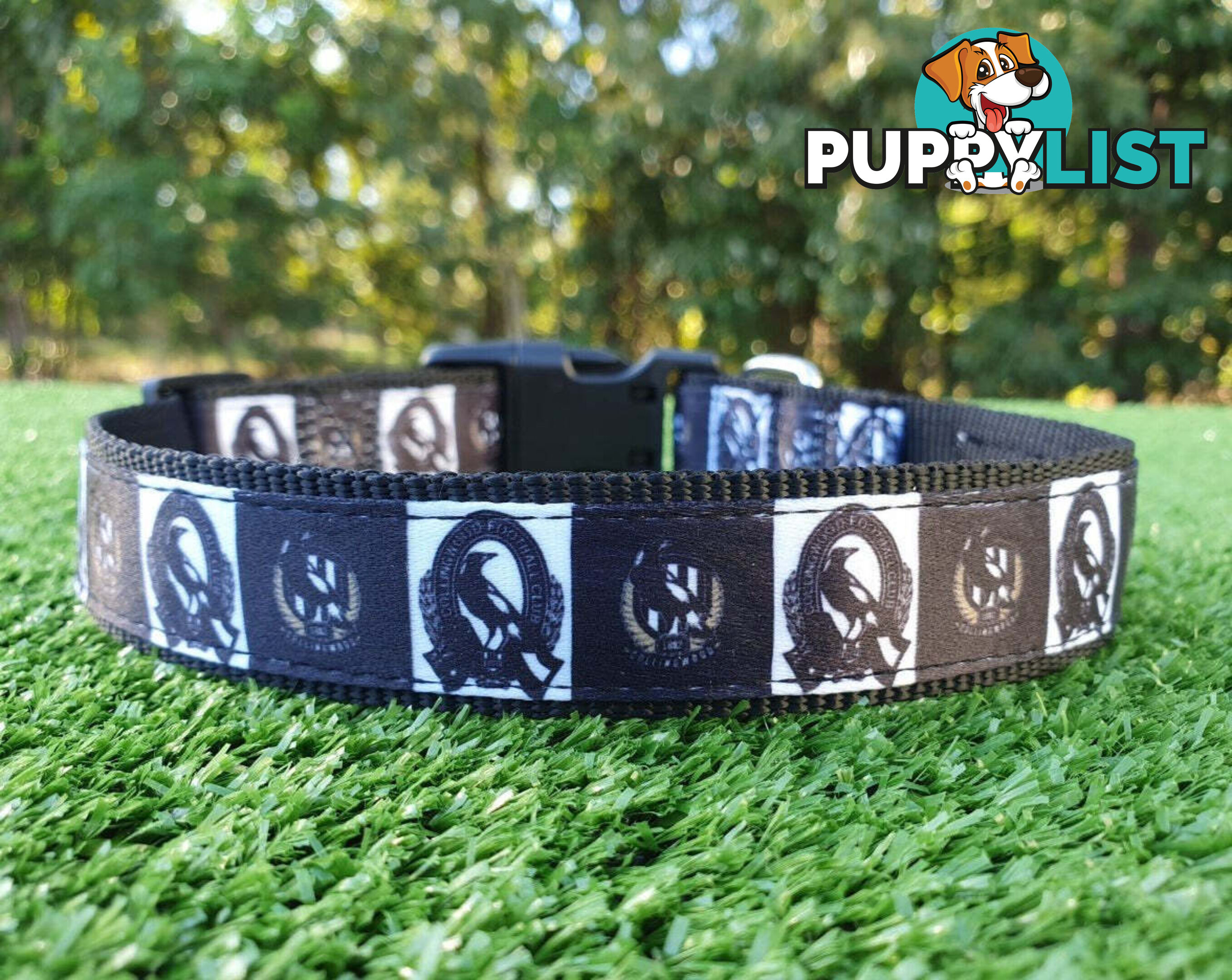 AFL Dog Collars, Footy - Aussie Rules - Moondidley Pets - MDPCOLAFLXSSKS