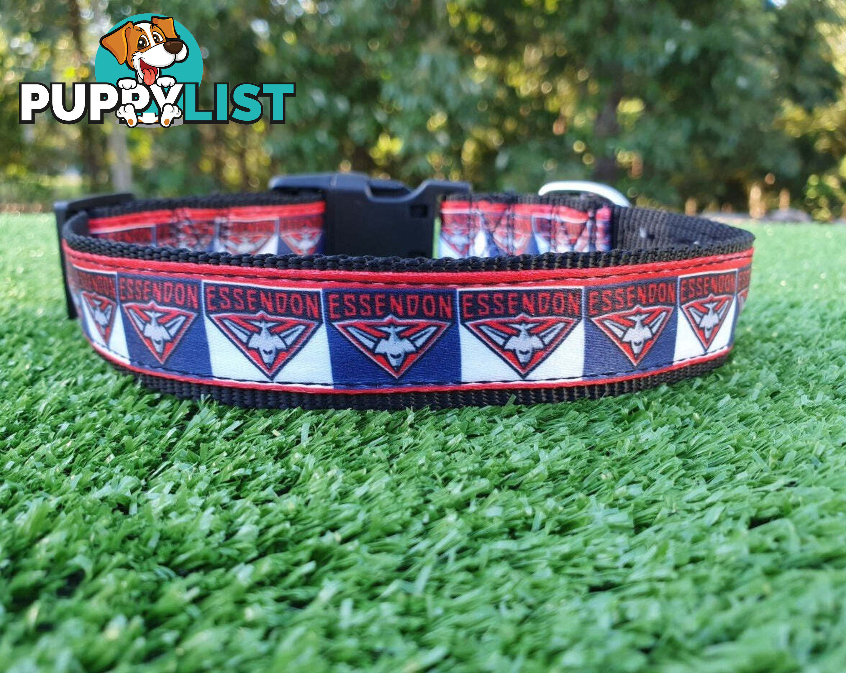 AFL Dog Collars, Footy - Aussie Rules - Moondidley Pets - MDPCOLAFLXSSKS