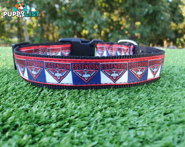 AFL Dog Collars, Footy - Aussie Rules - Moondidley Pets - MDPCOLAFLXSSKS