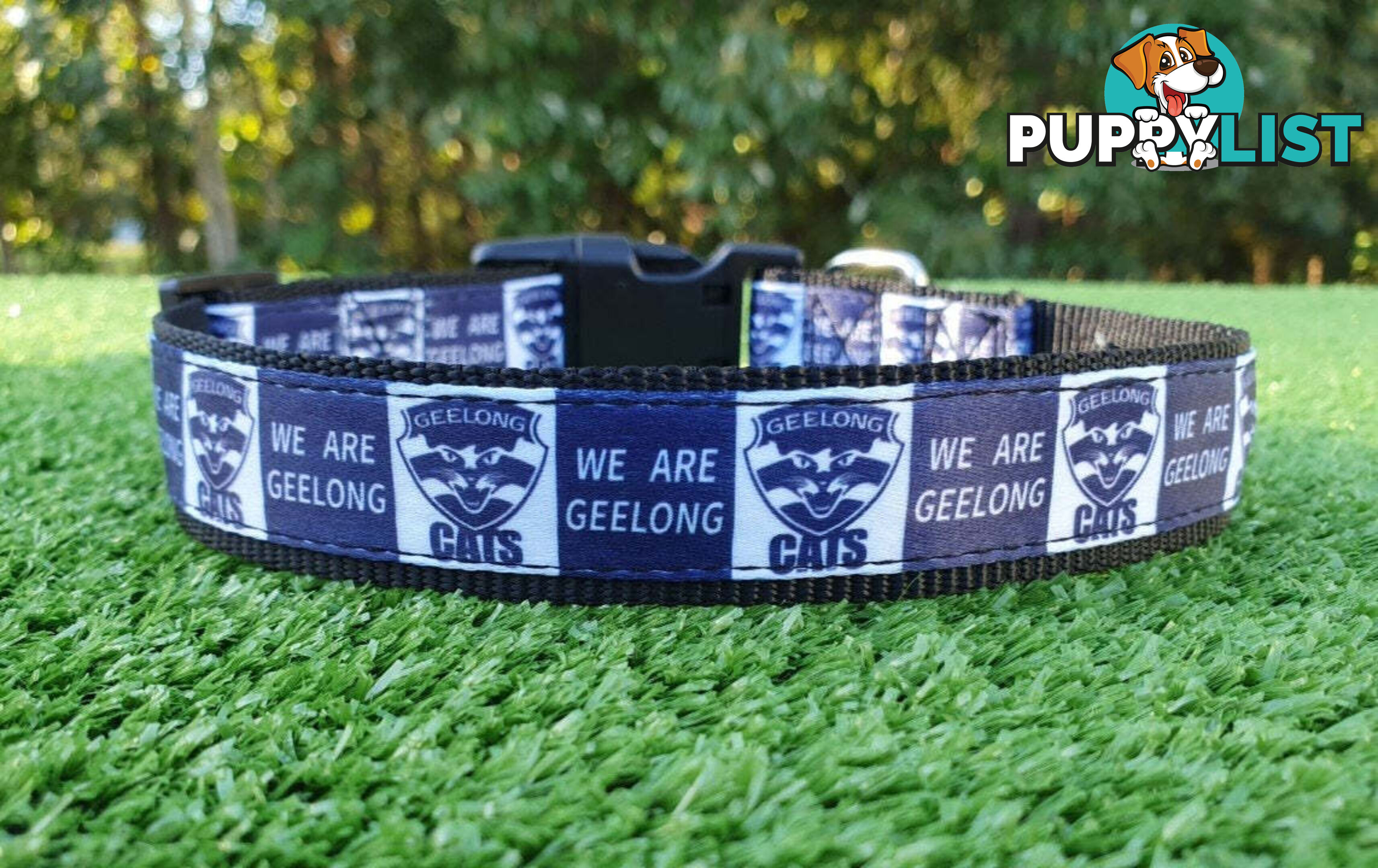AFL Dog Collars, Footy - Aussie Rules - Moondidley Pets - MDPCOLAFLXSSKS