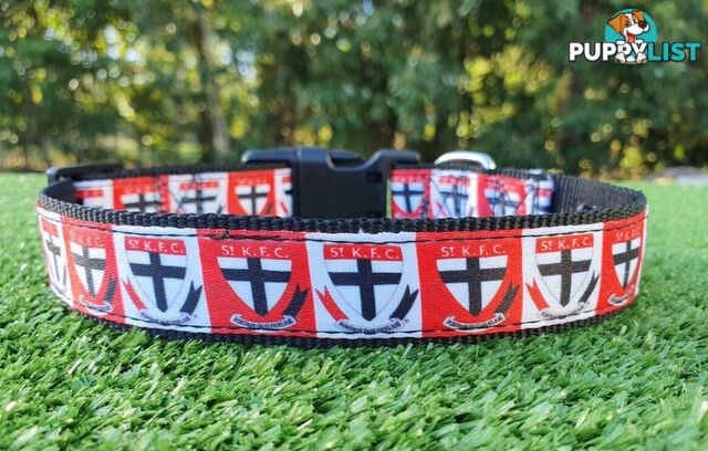 AFL Dog Collars, Footy - Aussie Rules - Moondidley Pets - MDPCOLAFLXSSKS