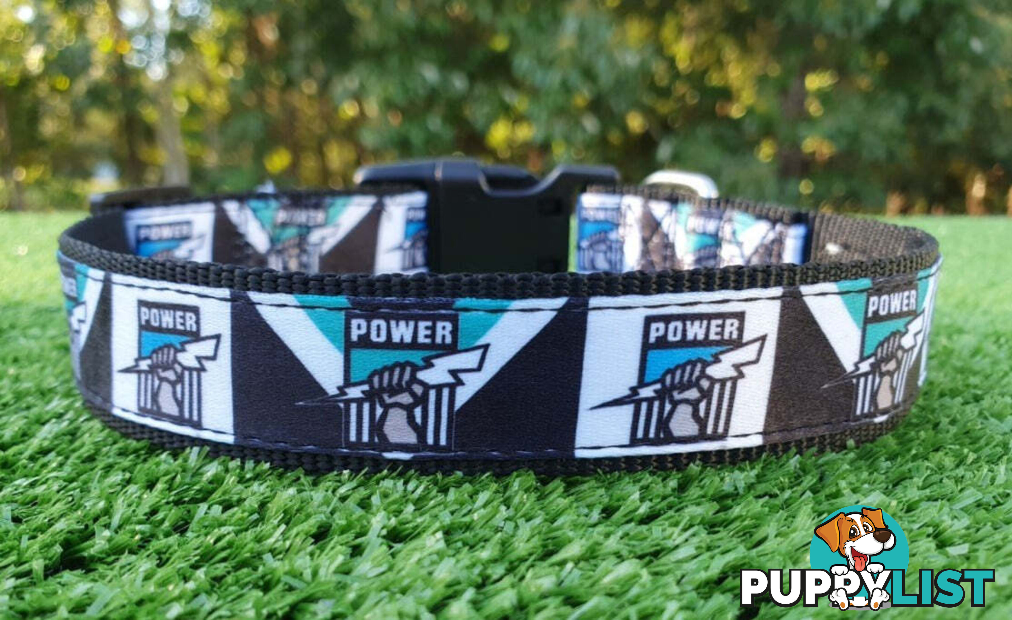 AFL Dog Collars, Footy - Aussie Rules - Moondidley Pets - MDPCOLAFLXSSKS
