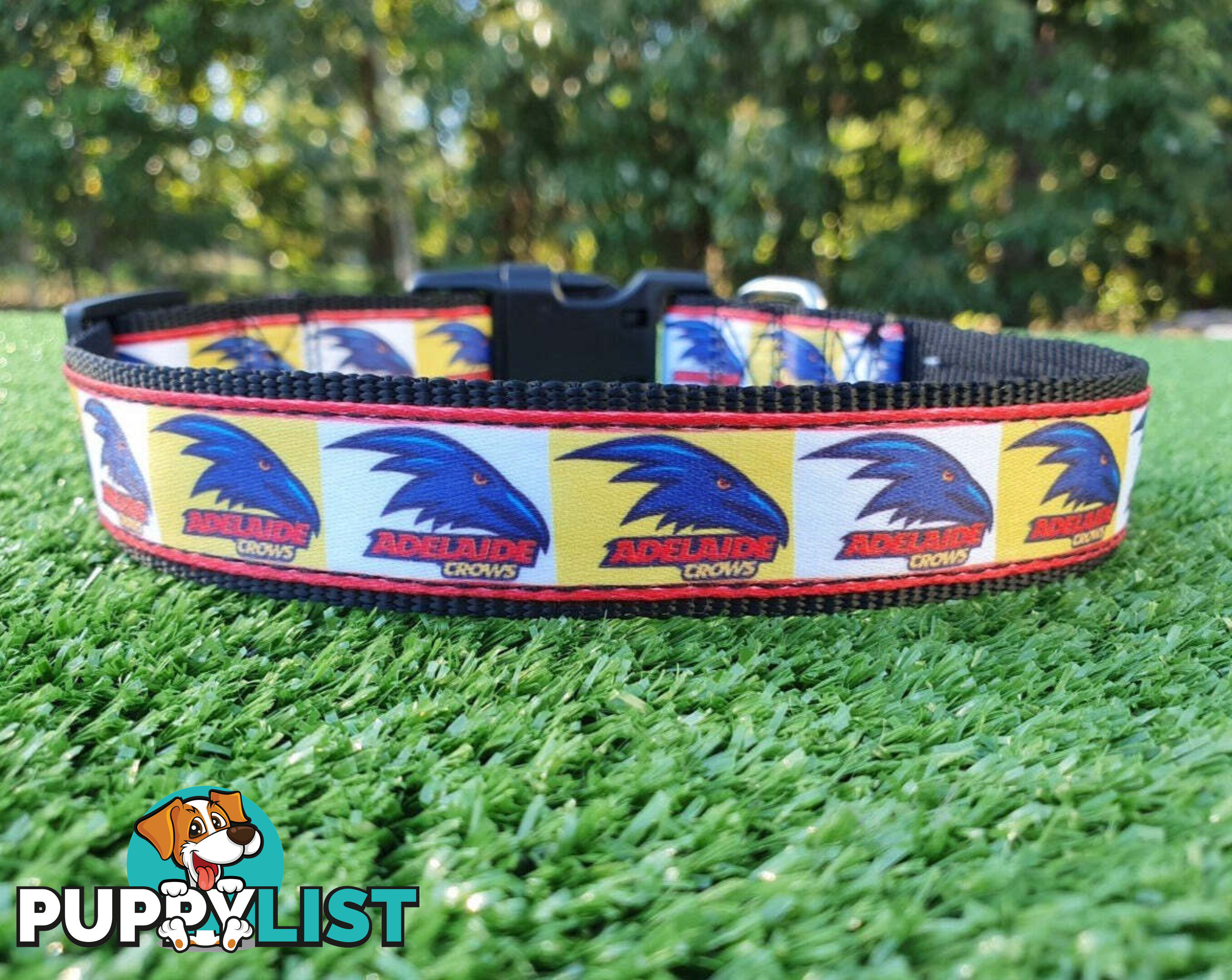 AFL Dog Collars, Footy - Aussie Rules - Moondidley Pets - MDPCOLAFLXSSKS