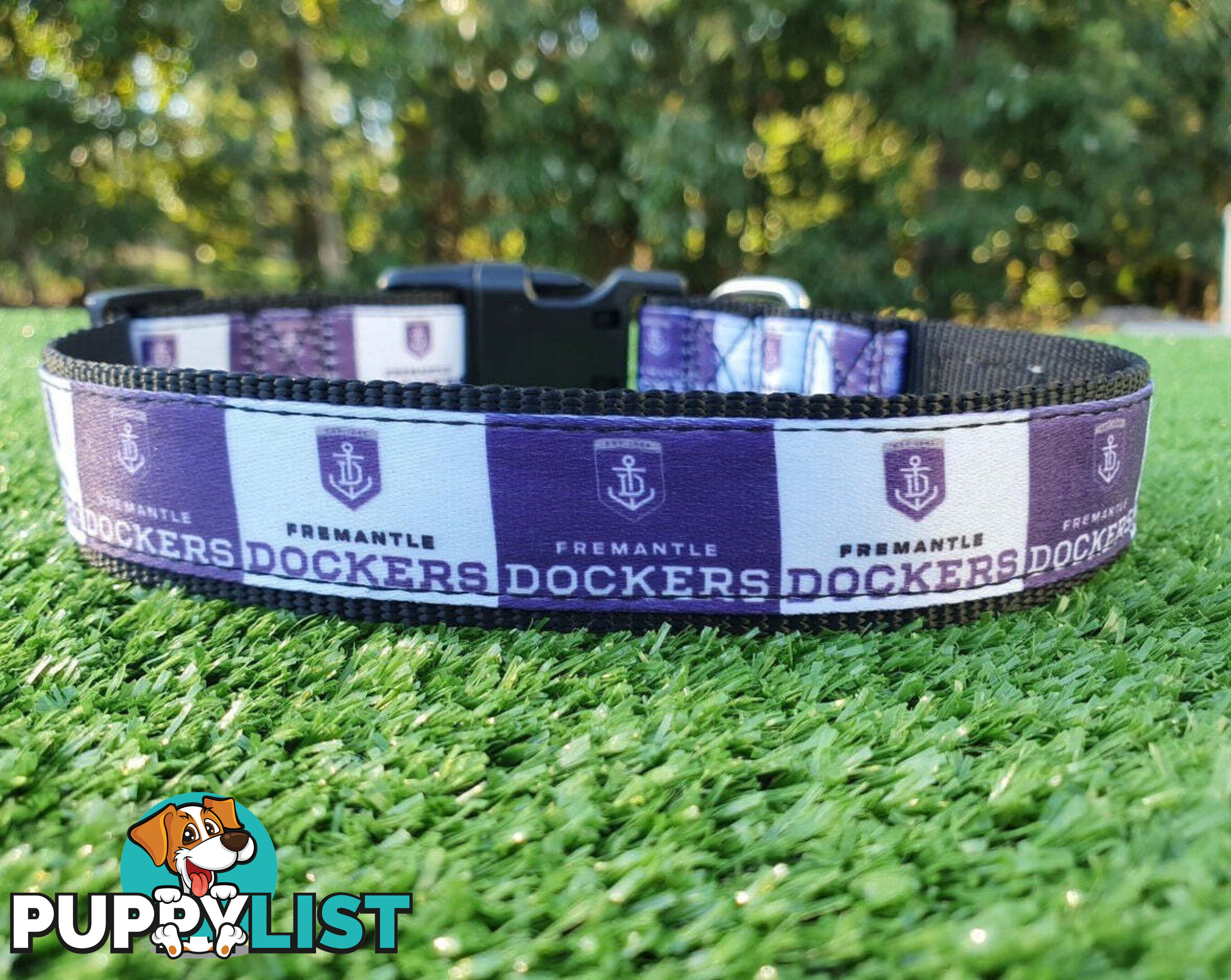 AFL Dog Collars, Footy - Aussie Rules - Moondidley Pets - MDPCOLAFLXSSKS