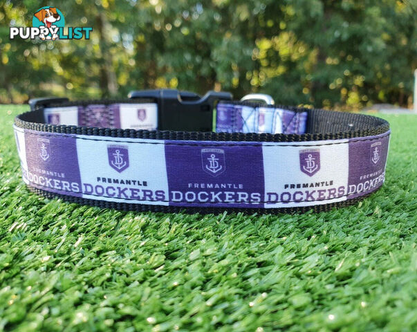 AFL Dog Collars, Footy - Aussie Rules - Moondidley Pets - MDPCOLAFLXSSKS