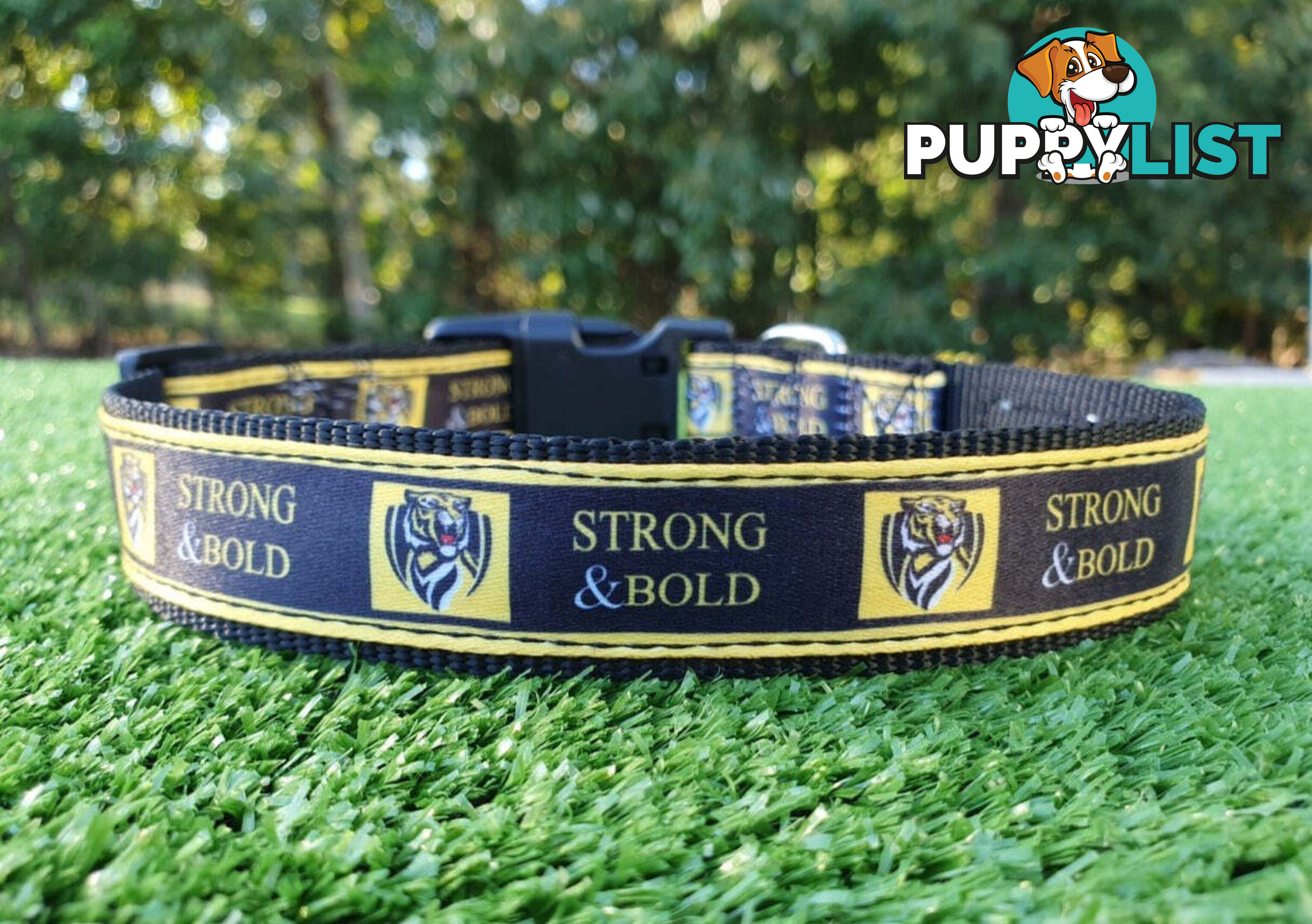 AFL Dog Collars, Footy - Aussie Rules - Moondidley Pets - MDPCOLAFLXSSKS