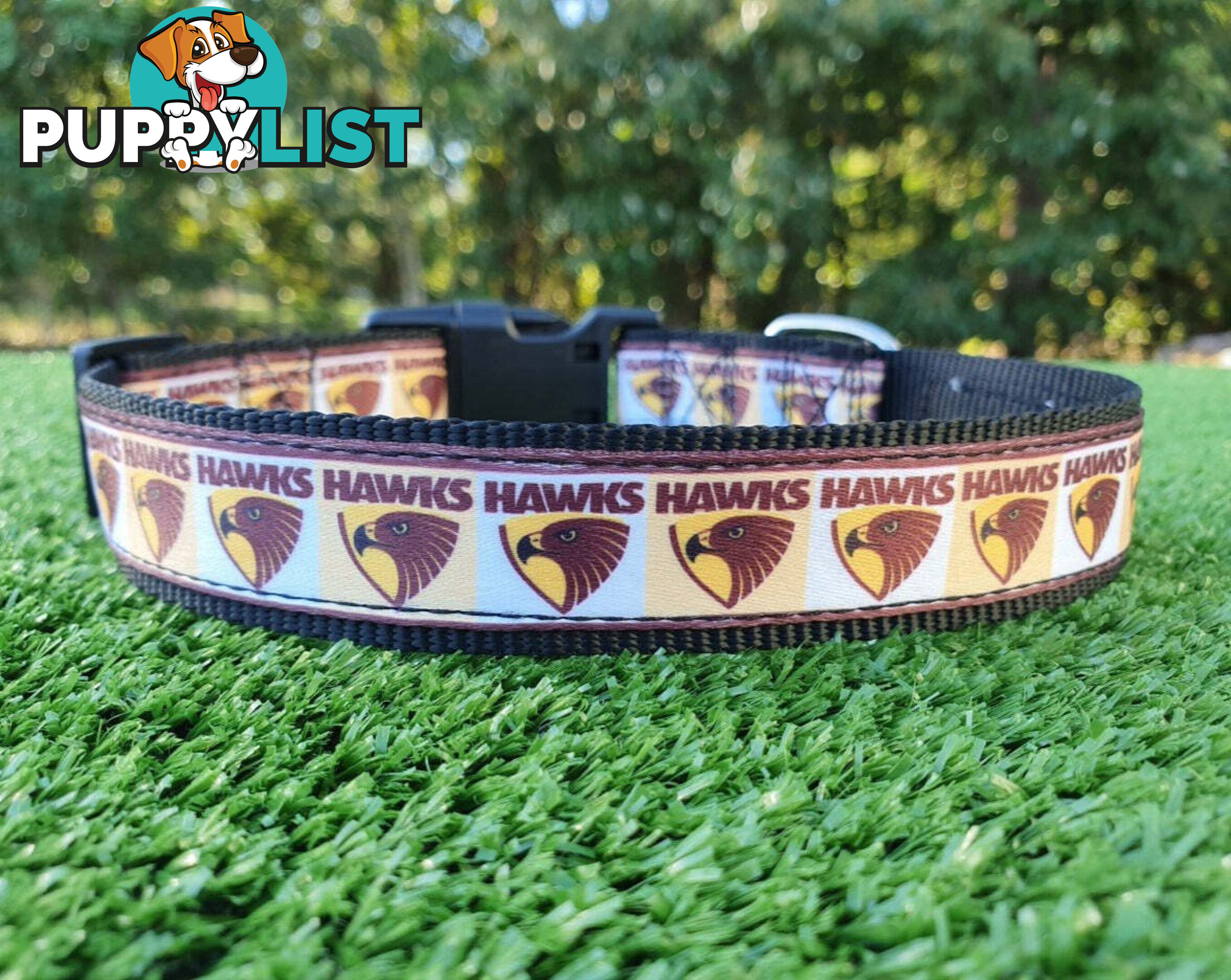 AFL Dog Collars, Footy - Aussie Rules - Moondidley Pets - MDPCOLAFLXSSKS