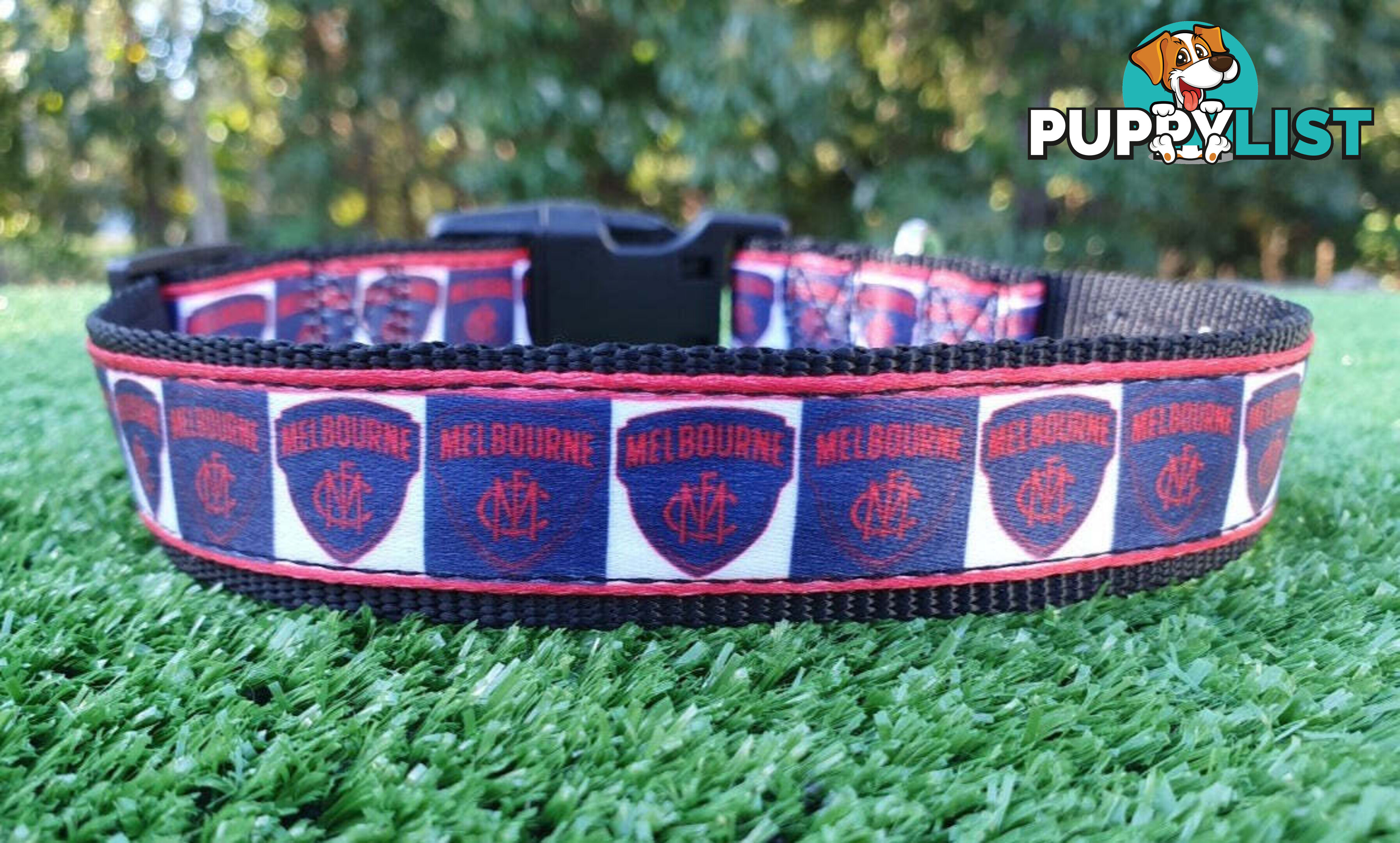 AFL Dog Collars, Footy - Aussie Rules - Moondidley Pets - MDPCOLAFLXSSKS