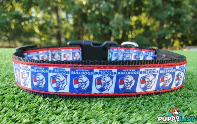 AFL Dog Collars, Footy - Aussie Rules - Moondidley Pets - MDPCOLAFLXSSKS