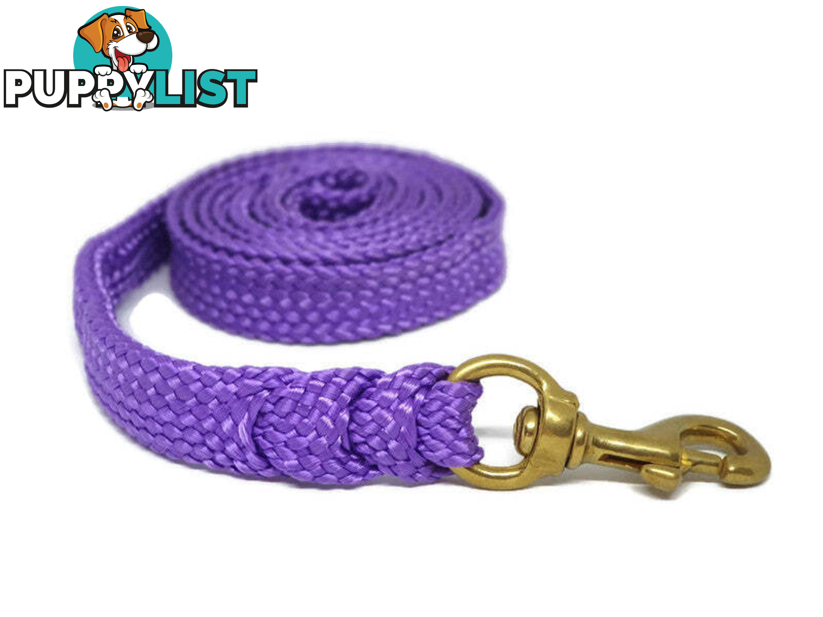 1.8m to 10m Long Dog Lead No Stitching Tough Yarnix 20mm Wide - YNXLD203SSBLKYEL