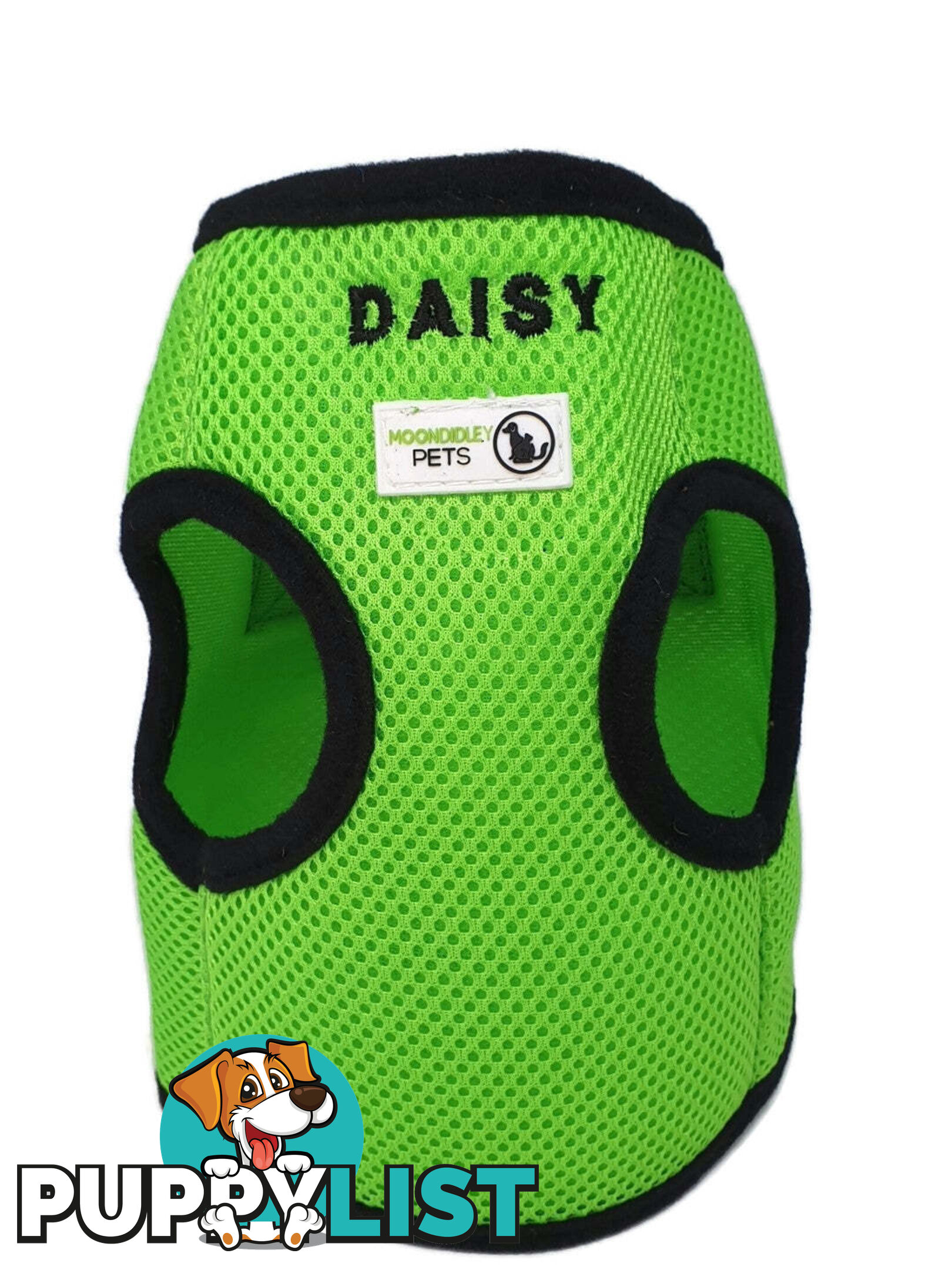 Doggie ID Vest Soft Air Mesh Personlised Embroidered - MDPIDVESSLBLU