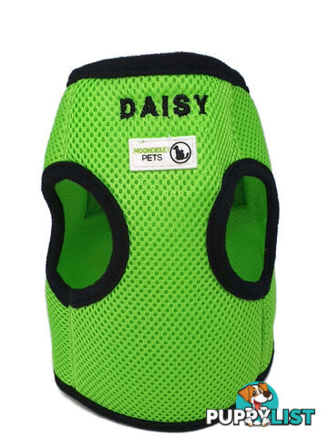 Doggie ID Vest Soft Air Mesh Personlised Embroidered - MDPIDVESSLBLU