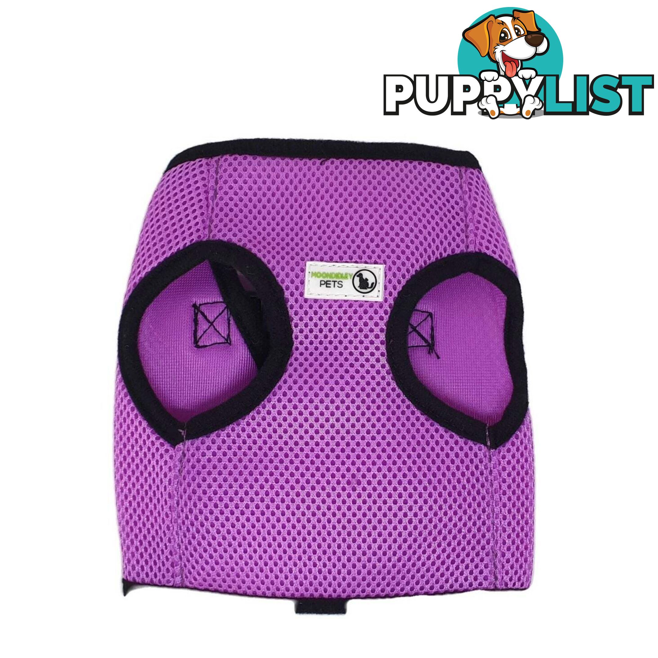 Doggie ID Vest Soft Air Mesh Personlised Embroidered - MDPIDVESSLBLU