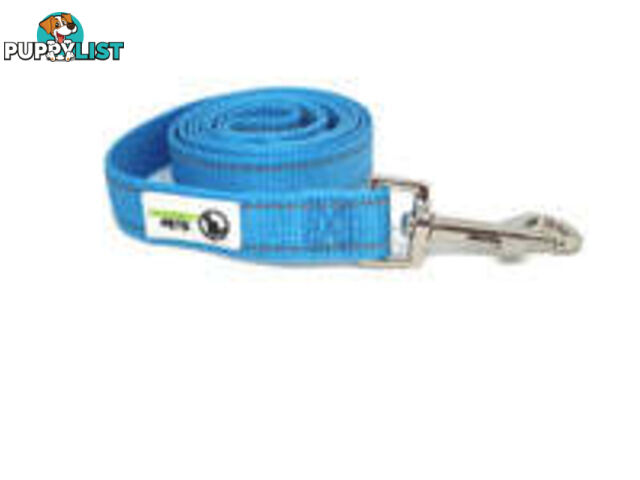 5m Long Nylon w/Reflective Stitching Dog Lead - Moondidley Pets - MDPLDREFBLK255