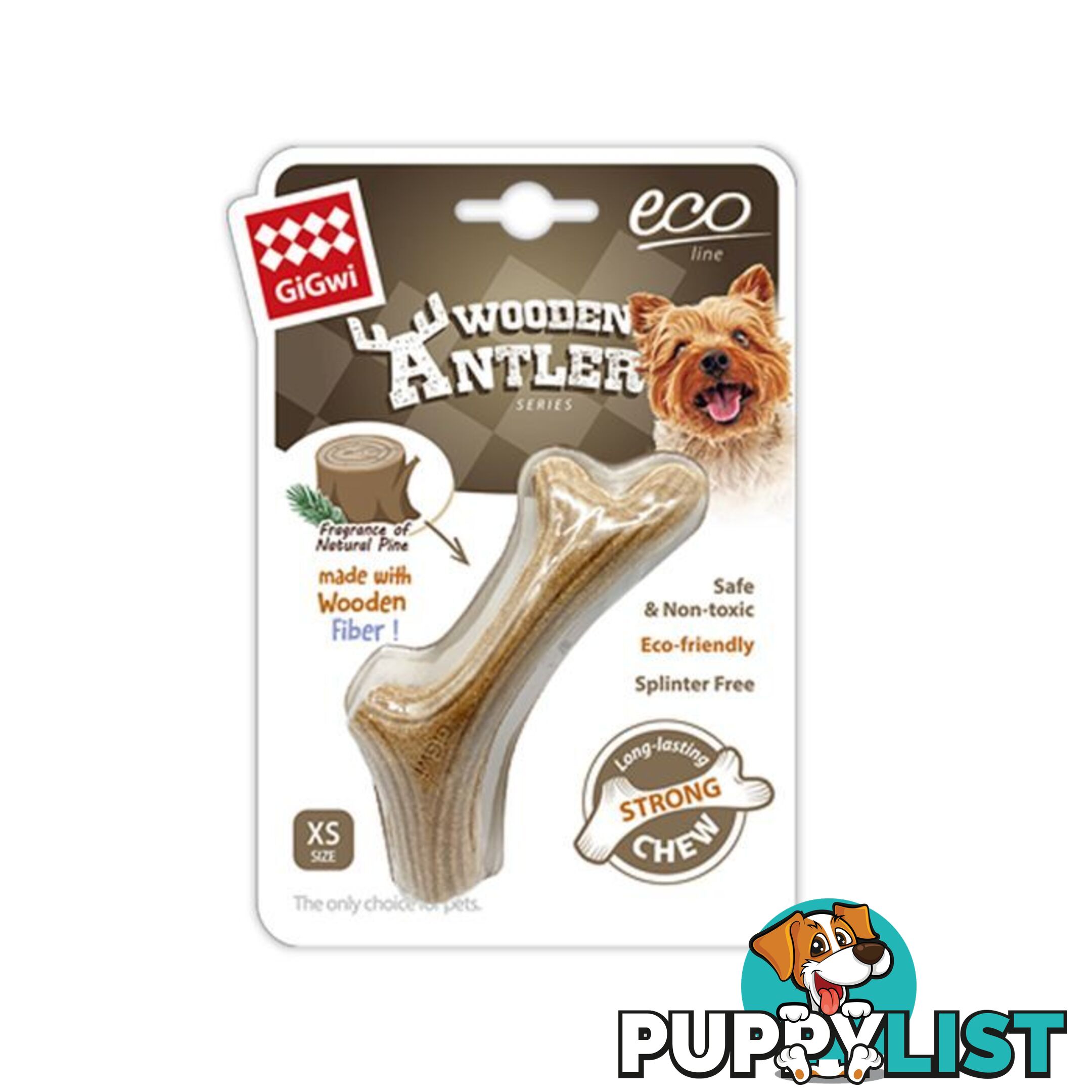 Dog Chew Wooden Antler Gigwi - WPS-DAG3300