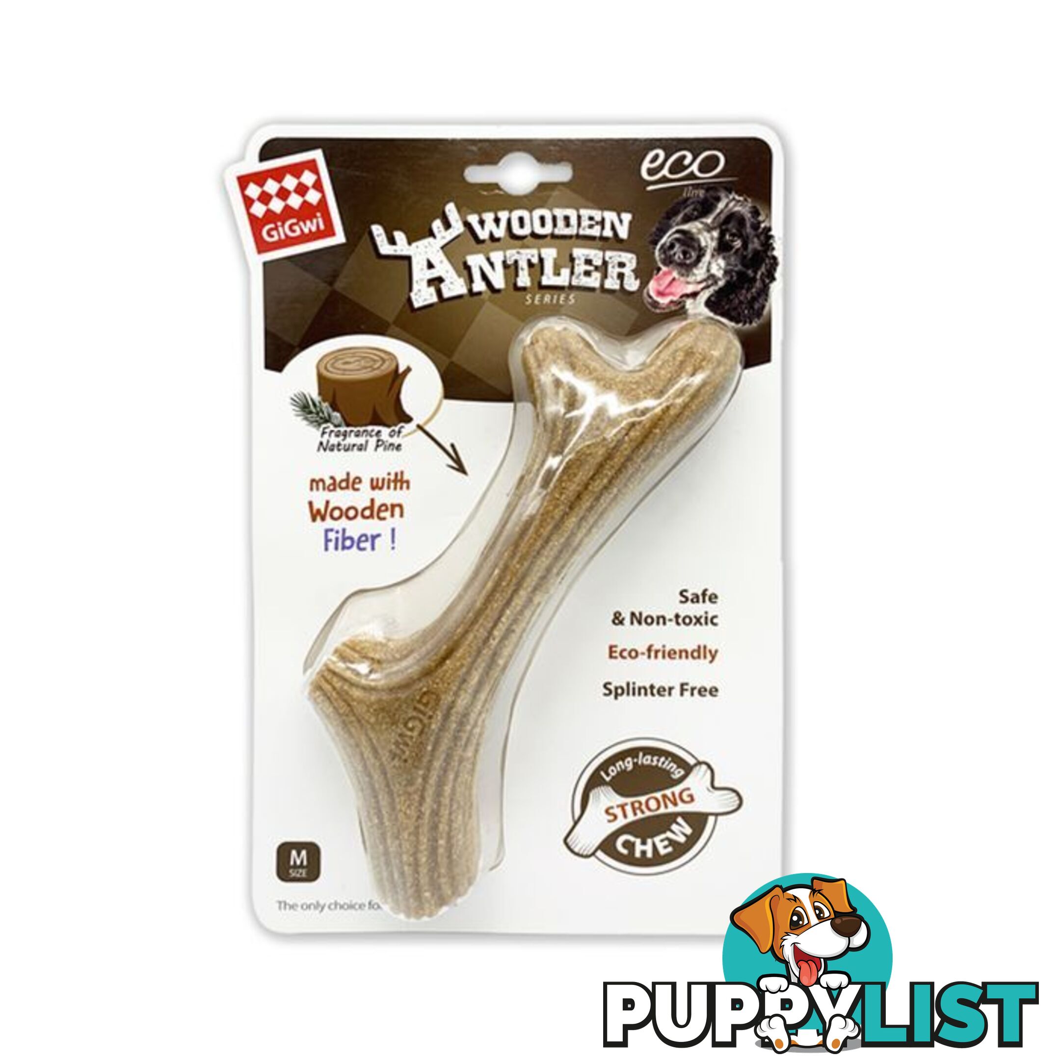 Dog Chew Wooden Antler Gigwi - WPS-DAG3300