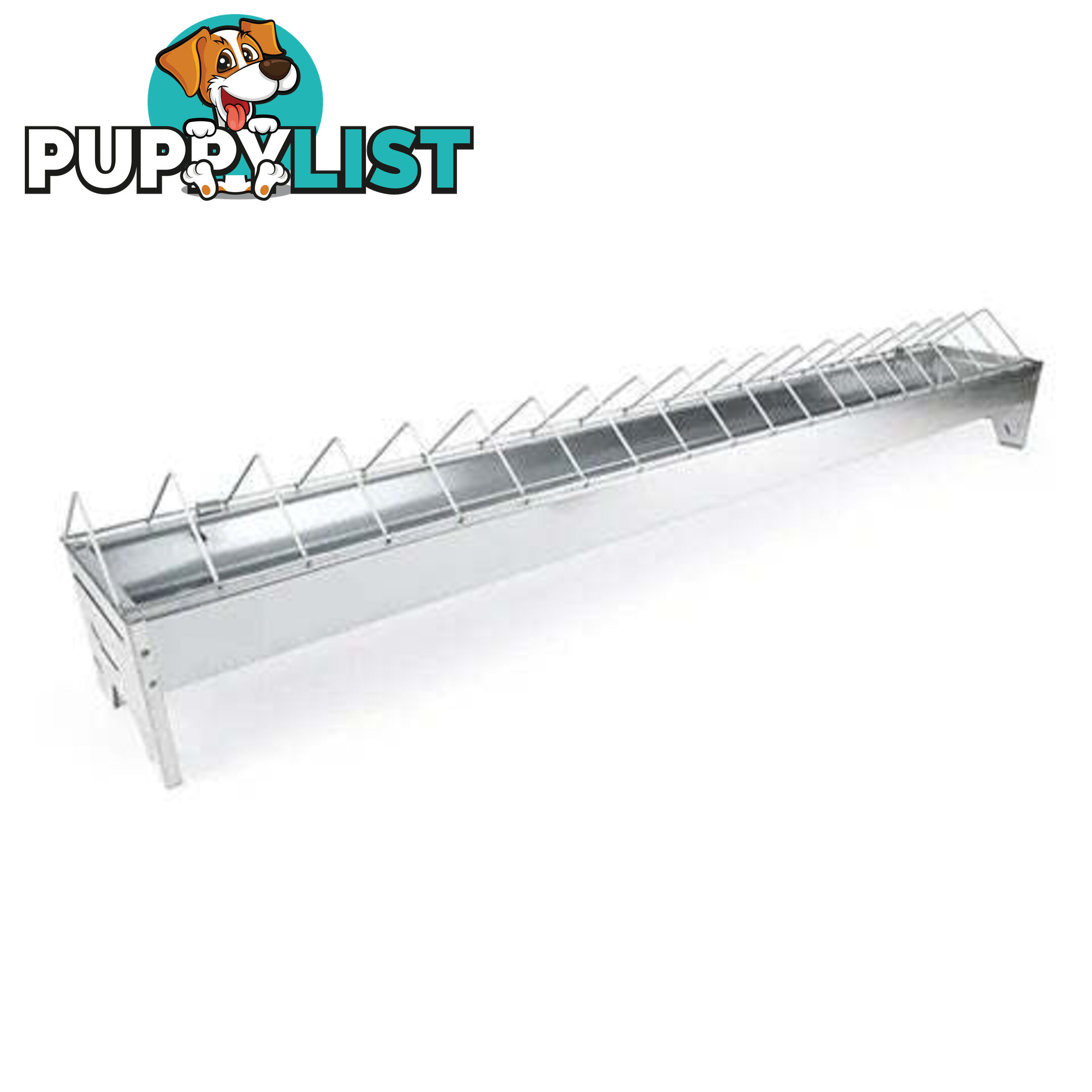 POULTRY GALVANISED FEED TROUGH - BAINBRIDGE - BB-A8072