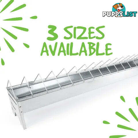 POULTRY GALVANISED FEED TROUGH - BAINBRIDGE - BB-A8072