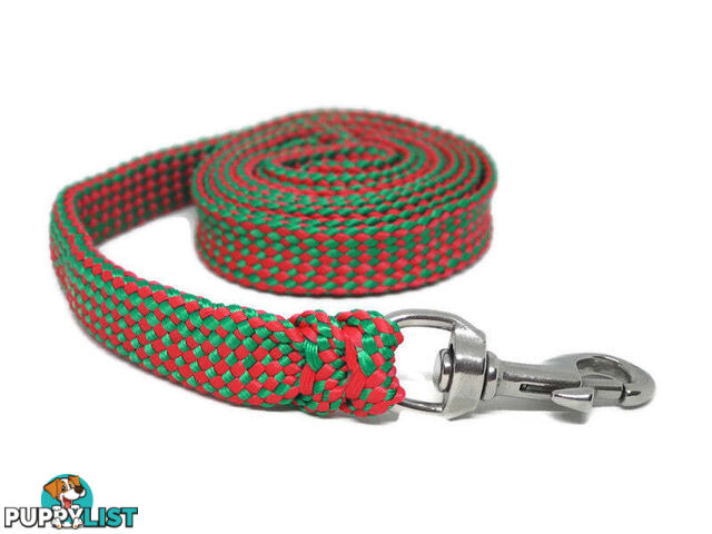 1.8m to 10m Long Dog Lead No Stitching Tough Yarnix 20mm Wide - YNXLD2010BRPNK
