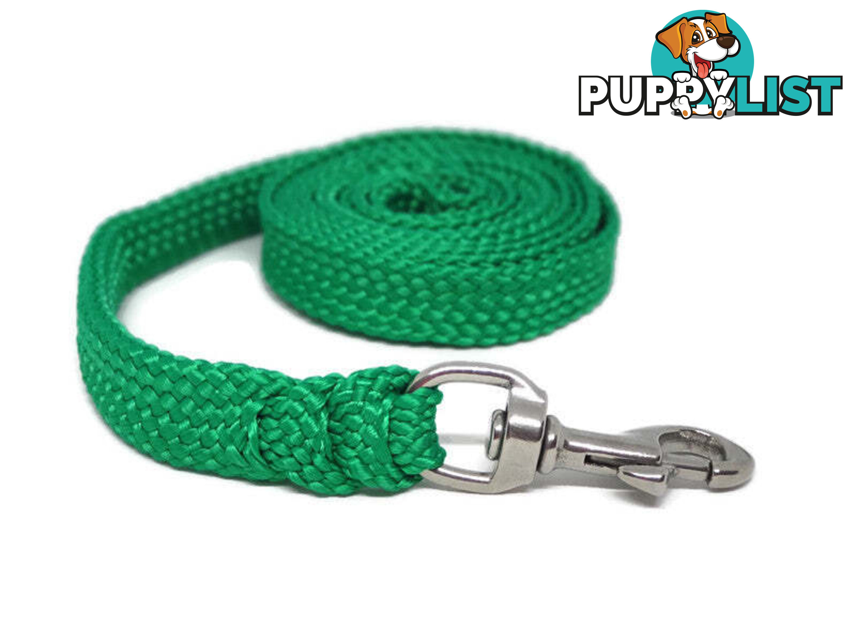 1.8m to 10m Long Dog Lead No Stitching Tough Yarnix 20mm Wide - YNXLD2010BRPNK