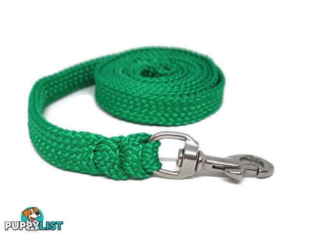 1.8m to 10m Long Dog Lead No Stitching Tough Yarnix 20mm Wide - YNXLD2010BRPNK