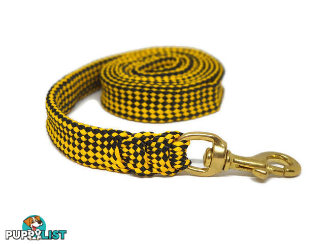 1.8m to 10m Long Dog Lead No Stitching Tough Yarnix 20mm Wide - YNXLD2010BRPNK